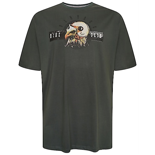 Cotton Valley Eagle Print T-Shirt Moos